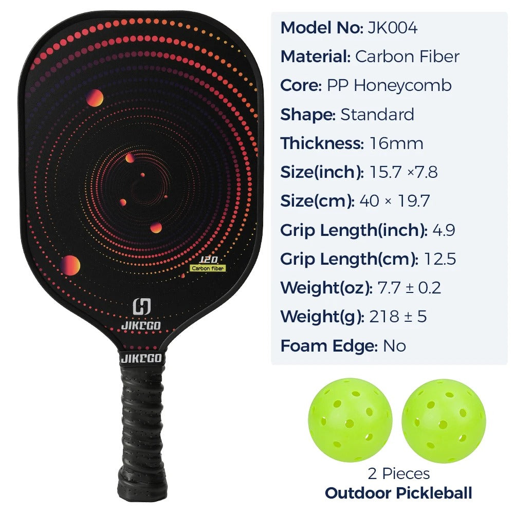 JIKEGO Standard Carbon Fiber Pickleball Paddle